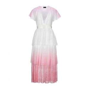 Gorgeous Ermanno di Ermanno Scervino Pink and White Ombré Lace dress! Size 40 ❤️